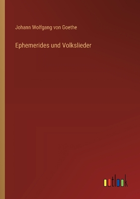 Book cover for Ephemerides und Volkslieder