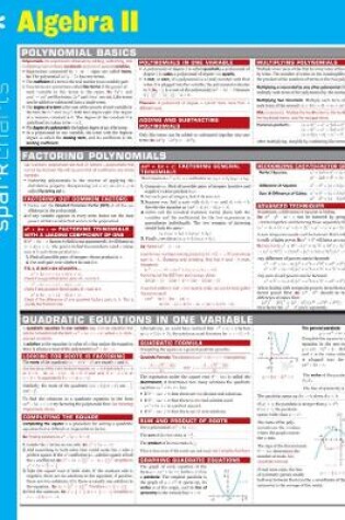 Cover of Algebra II SparkCharts