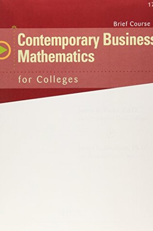 Cover of Contemporary Business Mathematics for Colleges, Brief Course