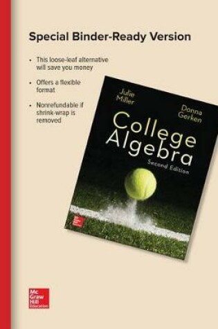 Cover of Loose Leaf Version for College Algebra