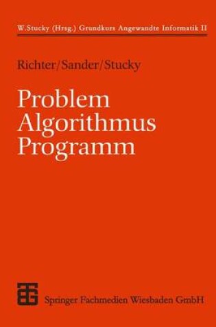 Cover of Problem - Algorithmus - Programm