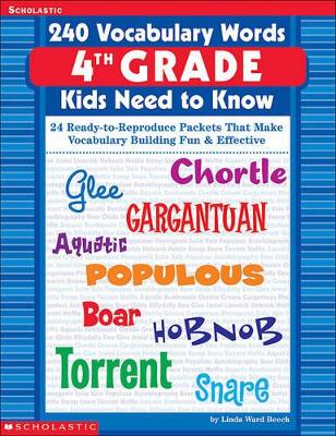 Cover of 240 Vocabulary Words 4th Grade Kids Need to Know