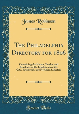 Book cover for The Philadelphia Directory for 1806