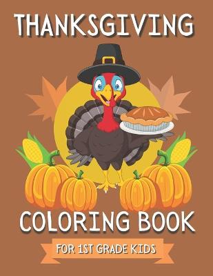 Book cover for Thanksgiving Coloring Book For Kids