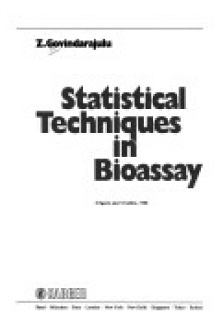 Cover of Statistical Techniques in Bioassay