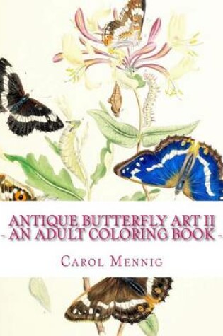 Cover of Antique Butterfly Art II - An Adult Coloring Book