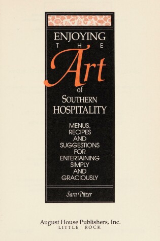 Cover of Enjoying the Art of Southern Hospitality