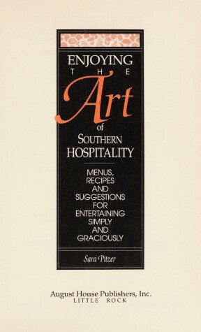 Book cover for Enjoying the Art of Southern Hospitality