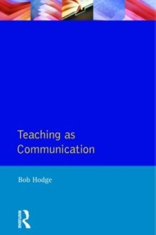 Cover of Teaching as Communication