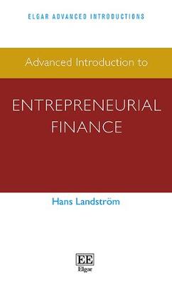 Book cover for Advanced Introduction to Entrepreneurial Finance