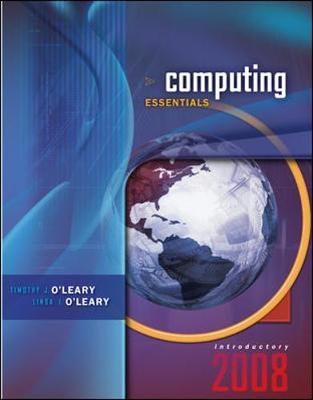 Book cover for Computing Essentials 2008 Introductory Edition