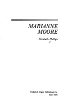 Book cover for Marianne Moore