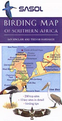 Book cover for Sasol Birding Map of Southern Africa