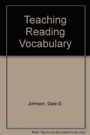 Cover of Teaching Reading Vocabulary