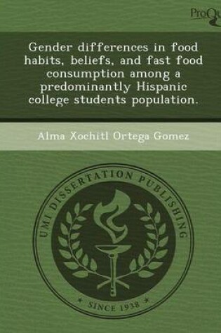 Cover of Gender Differences in Food Habits
