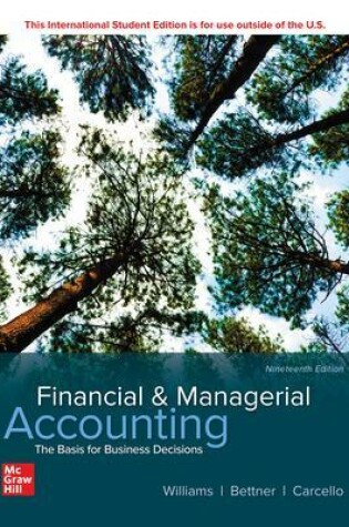 Cover of ISE Financial & Managerial Accounting