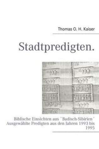 Cover of Stadtpredigten.