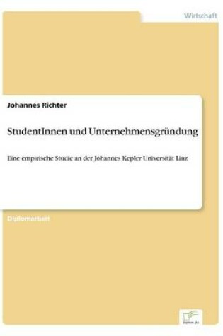 Cover of StudentInnen und Unternehmensgründung