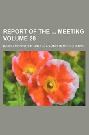 Cover of Report of the Meeting Volume 28