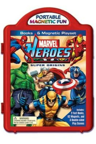 Cover of Marvel Heroes Super Origins Books & Magnetic Playset