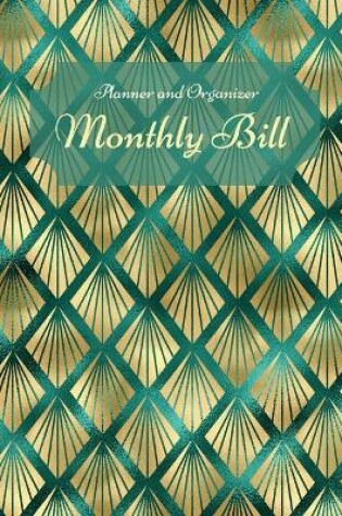 Cover of Monthly Bill Planner and OrganizerBudget planner organizerOrganizer book plannerBill organizer bookLarge 8,5x11