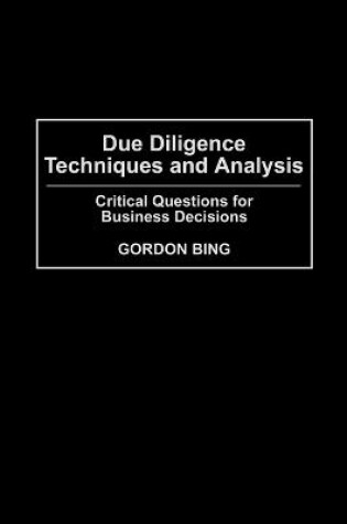 Cover of Due Diligence Techniques and Analysis