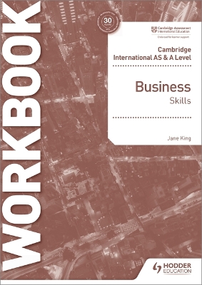 Book cover for Cambridge International AS & A Level Business Skills Workbook