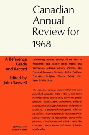 Cover of Cdn Annual Review 1968
