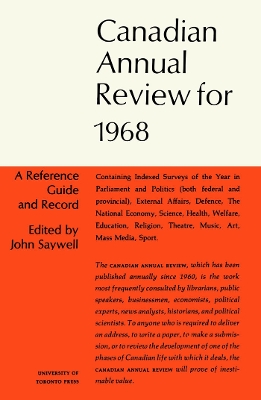 Book cover for Cdn Annual Review 1968