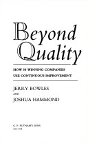 Book cover for Beyond Quality