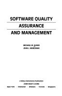 Book cover for Software Quality Assurance and Management