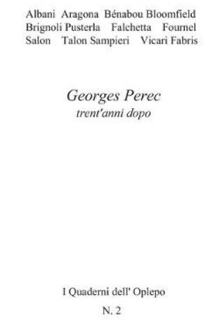 Cover of Georges Perec trent'anni dopo