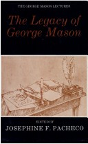 Cover of The Legacy of George Mason