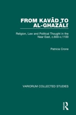 Cover of From Kavad to al-Ghazali