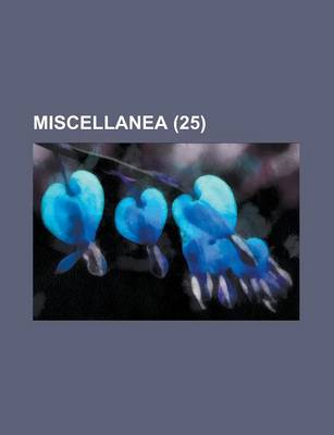 Book cover for Miscellanea (25)