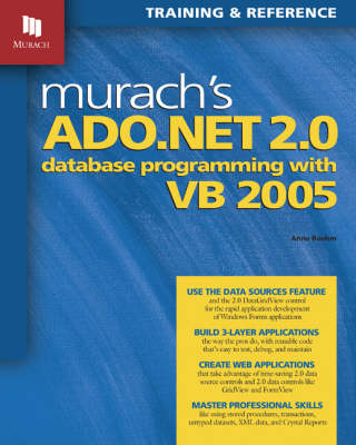 Book cover for Murach's ADO.NET 2.0 Database Programming with VB 2005