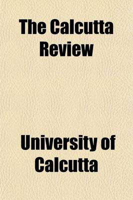 Book cover for The Calcutta Review Volume 38