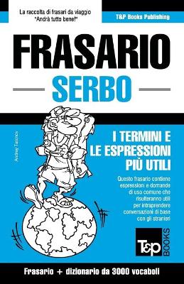 Book cover for Frasario Italiano-Serbo e vocabolario tematico da 3000 vocaboli