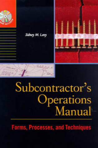 Cover of Subcontractor's Operations Manual