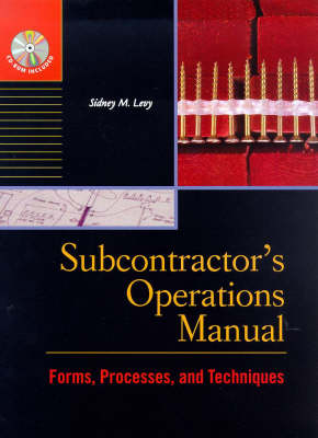 Cover of Subcontractor's Operations Manual