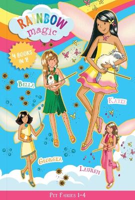 Book cover for Rainbow Magic Pet Fairies Books #1-4