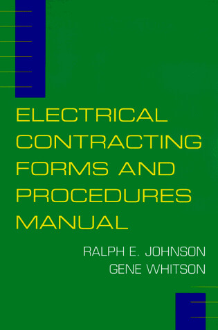 Cover of Electrical Contracting Forms and Procedures Manual