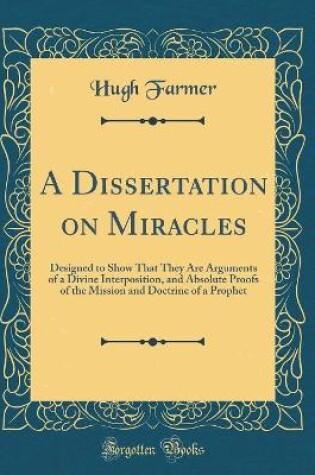 Cover of A Dissertation on Miracles