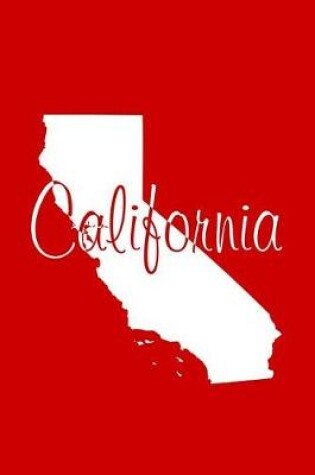 Cover of California - Red Lined Notebook with Margins