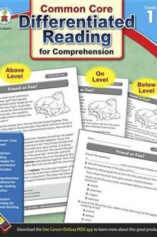 Cover of Differentiated Reading for Comprehension, Grade 1
