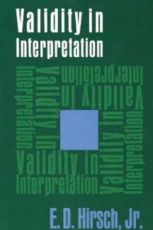 Cover of Validity in Interpretation