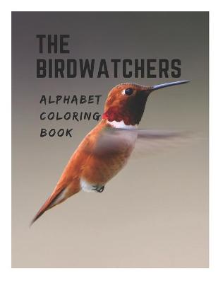 Book cover for The birdwatchers Alphabet coloring book