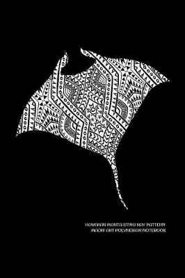 Book cover for Hawaiian Manta Sting Ray Pattern Maori Art Polynesian Notebook