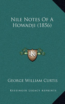 Book cover for Nile Notes of a Howadji (1856)