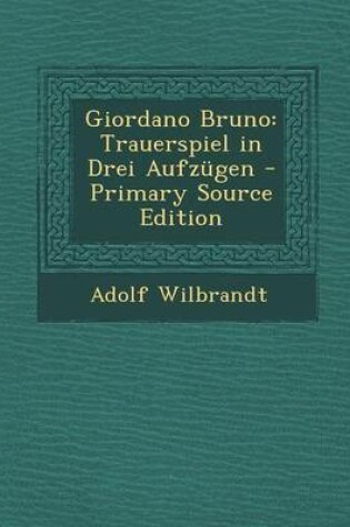 Cover of Giordano Bruno